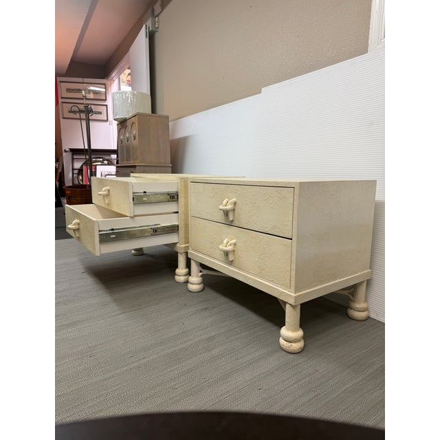 Post Modern Off-White Nightstands, Pair For Sale - Image 12 of 12