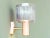 New vintage wall sconce. Made in portugal by vivaldi. it is made of plastic and acrylic material. The plastic base is in...