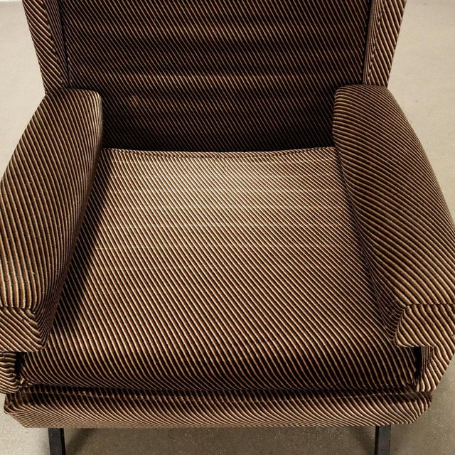Vintage Armchairs in Velvet Foam, Italy, 1970s For Sale - Image 4 of 12