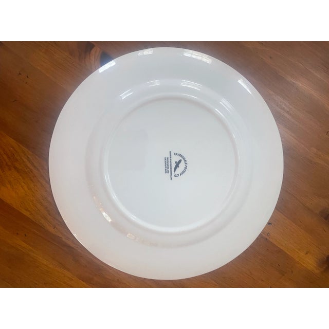 Vintage Ravensdale Pottery Staffordshire “Exotic Bird Black” Platter