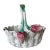 Italian Ceramic Basket by Vietri For Sale