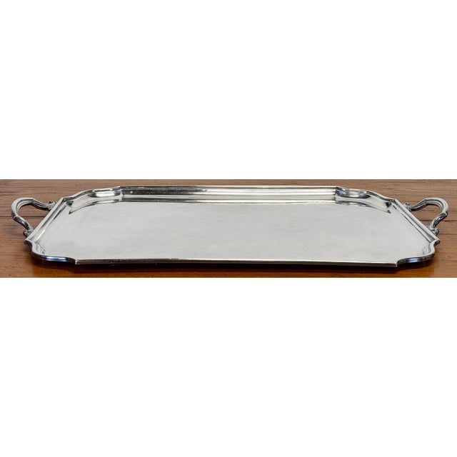 Traditional Vintage Elgin Unity Silverplate Serving Tray For Sale - Image 3 of 8