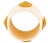 Ivory Modern Mallarino Coco Attributed Cuff Sterling Silver 18k Gold Plated Vermeil Gilt Resin Bangle Not Signed For Sale - Image 8 of 9