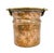 Copper Vintage Hammered Copper Cachepot With Brass Swing Handle — Rustic European / English Country / Colonial Style For Sale - Image 8 of 13
