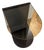 Contemporary Croft House Norah Blackened Steel and Glass Accent Table For Sale