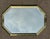 Art Deco Brass Framed Octagonal Vintage Decorative Beveled Mirror 36” For Sale - Image 3 of 8
