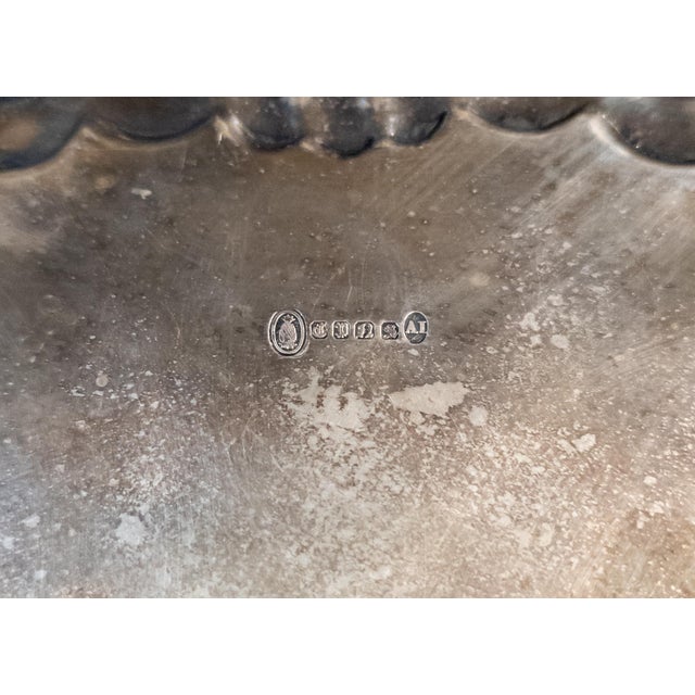 20th Century English Silverplate Rococo Revival Salver Tray by Ellis Barker For Sale - Image 14 of 14