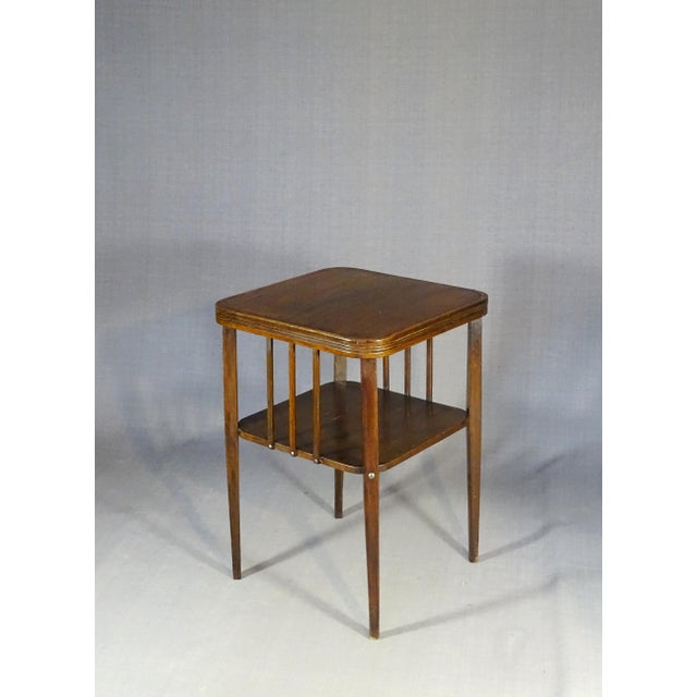 Vintage Coffee Table by Gustav Siegel for Gebrüder Thonet, 1905 For Sale - Image 6 of 10