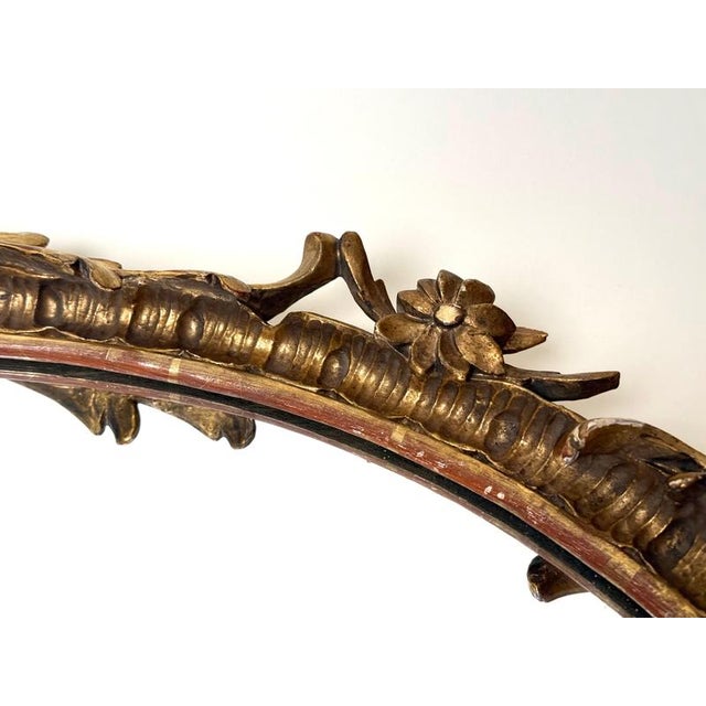 French Rococo Hand-Carved Giltwood Mirror, 19th Century For Sale - Image 10 of 18