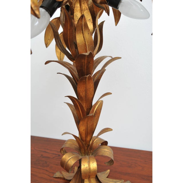 Gilded Palm Table Lamp by Hans Kögl For Sale - Image 5 of 8
