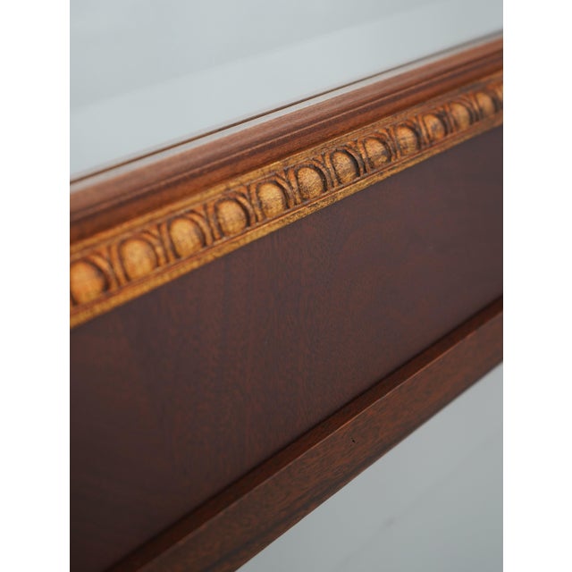 Ethan Allen Ethan Allen Mahogany 18th C. Collection Wall Mirror For Sale - Image 4 of 9