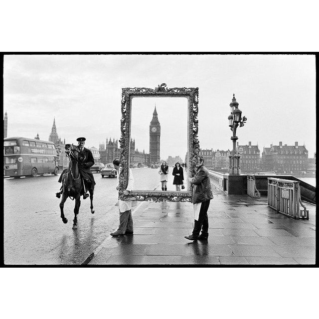 Arthur Steel: The Picture Frame, Westminster Bridge, Limited Edition Photograph 24 X 17.5” For Sale