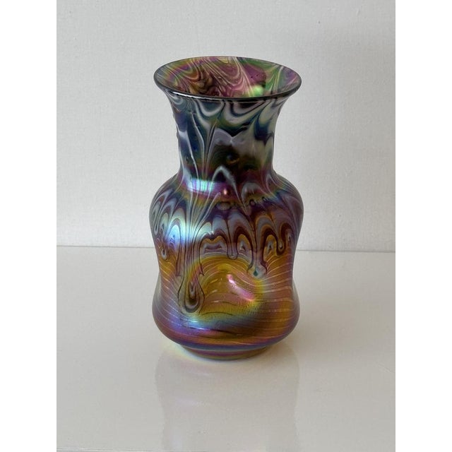 Iridescent Blown Glass Vase by Johann Loetz Witwe For Sale - Image 4 of 12