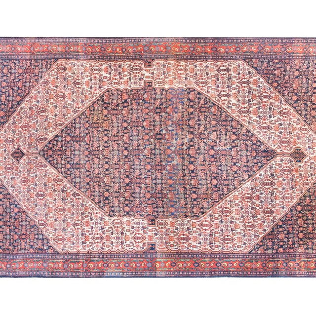 Textile Early 20th Century Persian Senneh Rug For Sale - Image 7 of 15