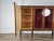 Vintage Walnut Display Cabinet with Glass Doors and Shaped Glass Top, 1960 For Sale - Image 16 of 18