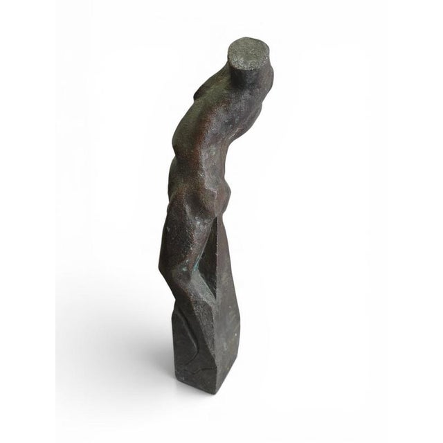 Unknown, Abstract Bronze Torso Sculpture, 1950, Bronze For Sale - Image 4 of 11