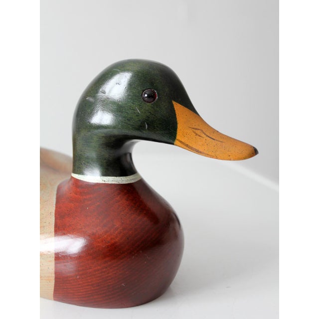 Vintage Bob May Mallard Duck Decoy For Sale - Image 11 of 14