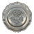 Mid-Century German Pewter Heraldic Coat of Arms Wall Plate For Sale