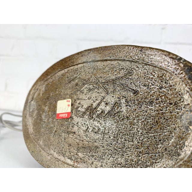 Oval Ceramic Table Lamp by Nils Kähler for Hak, 1960s For Sale - Image 12 of 16