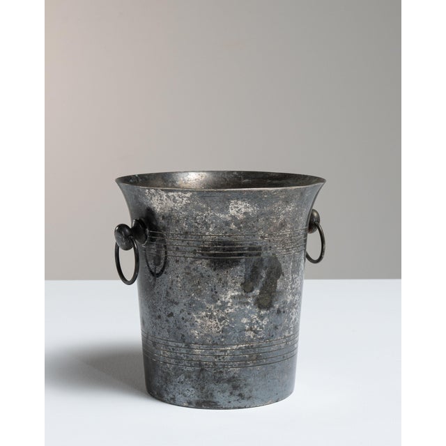 Mid 20th Century Italy Silver Ice Bucket For Sale - Image 12 of 15