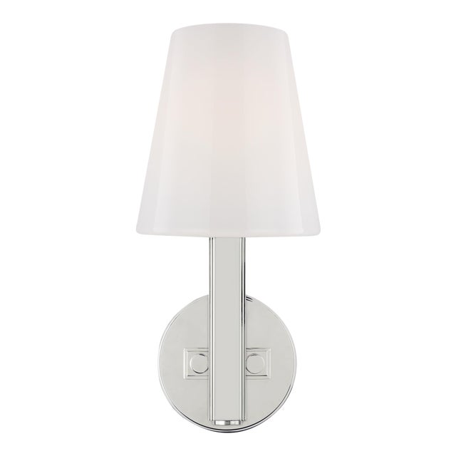 Thomas O'Brien by Visual Comfort Studio Logan Sconce, Silver For Sale