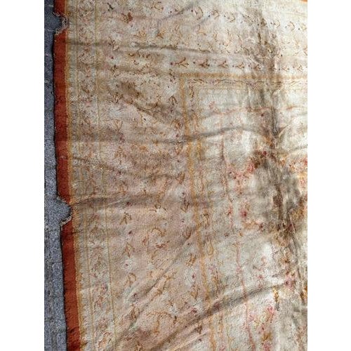 French Distressed Savonnerie Carpet, 1890s-1910s For Sale - Image 9 of 18