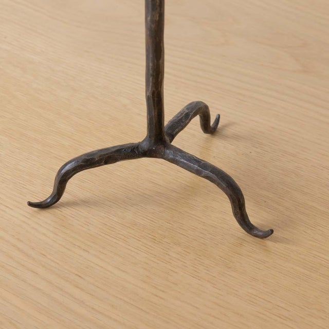 1950s French Iron Rooster Candlestick For Sale - Image 9 of 13