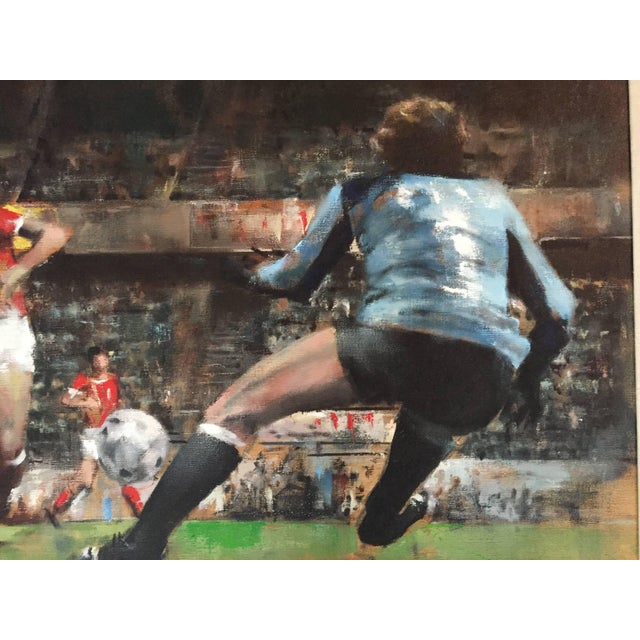 John Dobbs, Shot on Goal, Sporting Scene, 1981 For Sale - Image 4 of 9
