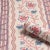 Contemporary SAMPLE - Schumacher Parvati Floral Stripe Wallpaper In Vermillion For Sale - Image 3 of 3