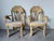 Mid-Century Modern Vintage Boho Chic Coastal Rattan & Leather-Wrapped Dining Chairs – Set of 4 For Sale - Image 3 of 12