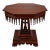 Empire Style Octagonal Walnut Center Table For Sale