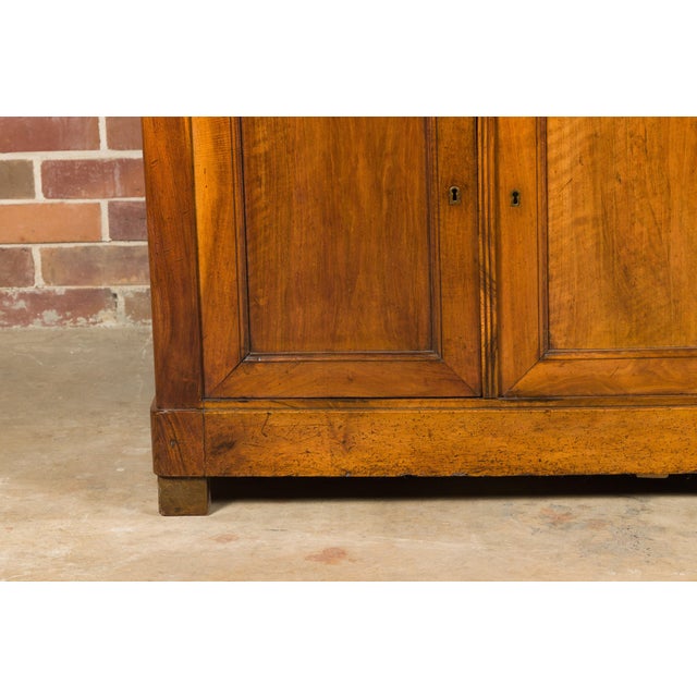 French 19th Century Walnut Enfilade with Three Drawers over Three Doors For Sale - Image 4 of 12