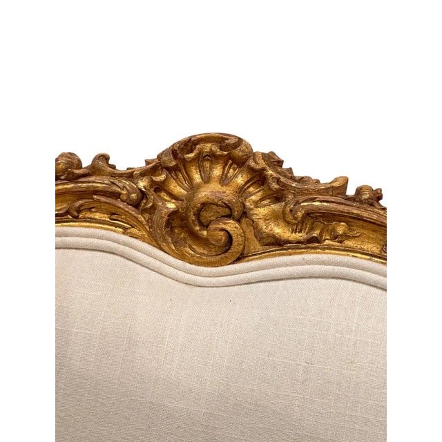 Late 19th Century Pair Antique French Louis XV Style Bergère Chairs For Sale - Image 10 of 10