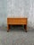 Danish Modern Teak Writing Desk With Finished Back on Castor Wheels For Sale - Image 12 of 13