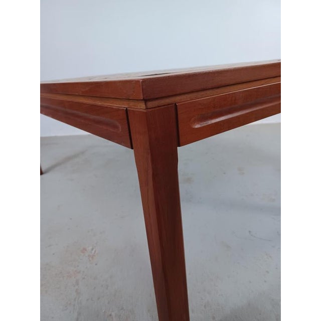 Brown Fully Restored Danish Teak Coffee Table with Tiled Table Top, 1970s For Sale - Image 8 of 10