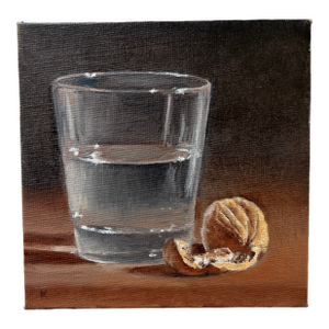 1990s Charming Miniature Still Life Painting - One of a Kind