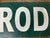 Vintage Large Wooden Green & White Farm Produce Sign For Sale - Image 4 of 12