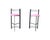 Metal Vintage Barstools Counter Stools Wrought Iron Pink 1980s Postmodern Set For Sale - Image 7 of 11