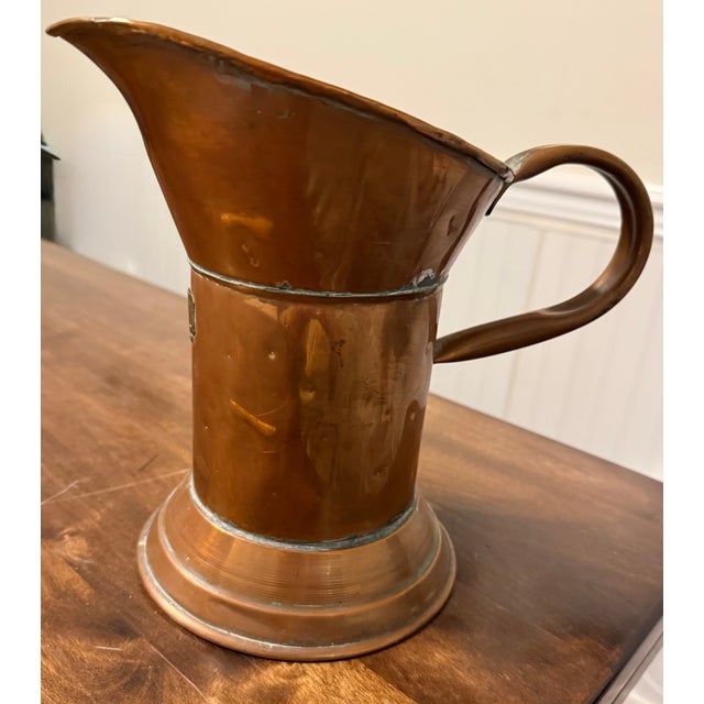 1970s Hammered Copper Pitcher For Sale - Image 9 of 15