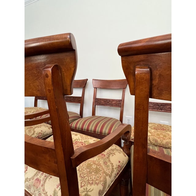 Brown Set of 8 Ethan Allen British Classics MacKenzie Dining Chairs For Sale - Image 8 of 12
