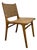 Andrianna Shamaris Modern Chair Series Single Backed Leather Woven Chair For Sale