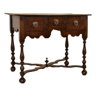 17th Century English Oak Lowboy For Sale