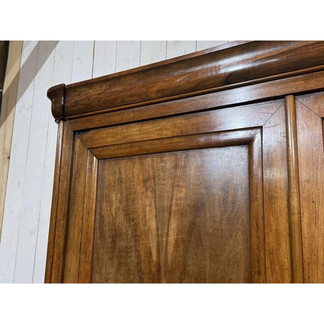 Brown 19th Century Walnut Wardrobe For Sale - Image 8 of 18