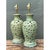 Vintage Cutout Green Ceramic Table Lamps - Pair For Sale - Image 11 of 12
