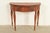 Baker Furniture Style Antique Federal Flame Mahogany Flip Top Demilune Console Game Table, Circa 1920s For Sale - Image 14 of 14