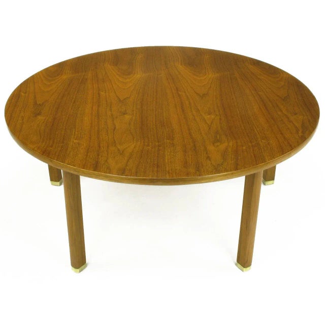Mid-Century Modern Uncommon Edward Wormley Five-Leg Walnut Coffee Table for Dunbar For Sale - Image 3 of 8