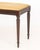 Mid 20th Century John Widdicomb Silk Upholstered Mahogany Bench For Sale - Image 5 of 8