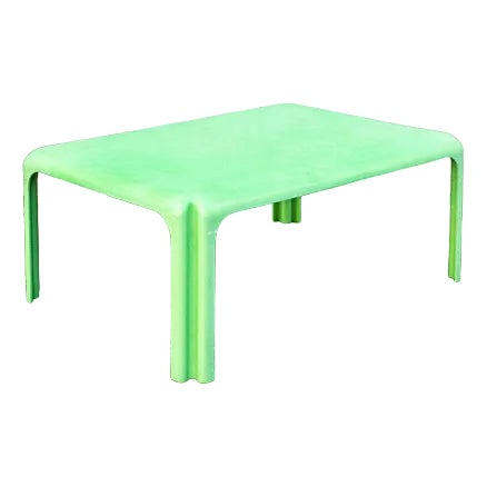 Green Arcadia Coffee Table by Vico Magistretti for Artemide, 1970 For Sale