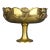 Early 20th Century Large Art Nouveau Floral Brass Pedestal Bowl For Sale