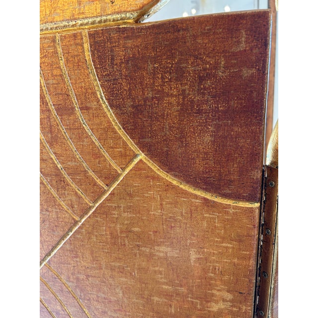 Post Modern Style Hand Crafted Gilded Wood Room Divider by James Johnston For Sale - Image 18 of 18